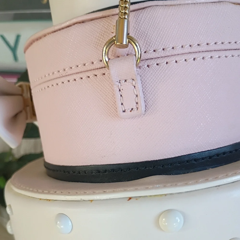 NEW Rare Kate Spade Wedding Belles Swan Pink White 3D Tiered Bridal Cake Clutch - Picture 11 of 16